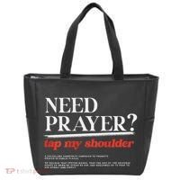 On Back Iv His Glory Need Prayer Tap My Shoulder Tote Bag thumb 0