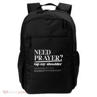 On Back Iv His Glory Need Prayer Tap My Shoulder Backpack thumb 0