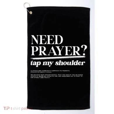 On Back Iv His Glory Need Prayer Tap My Shoulder Golf Towel