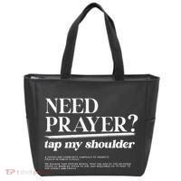 On Back Iv His Glory Need Prayer Tap My Shoulder Tote Bag thumb 0
