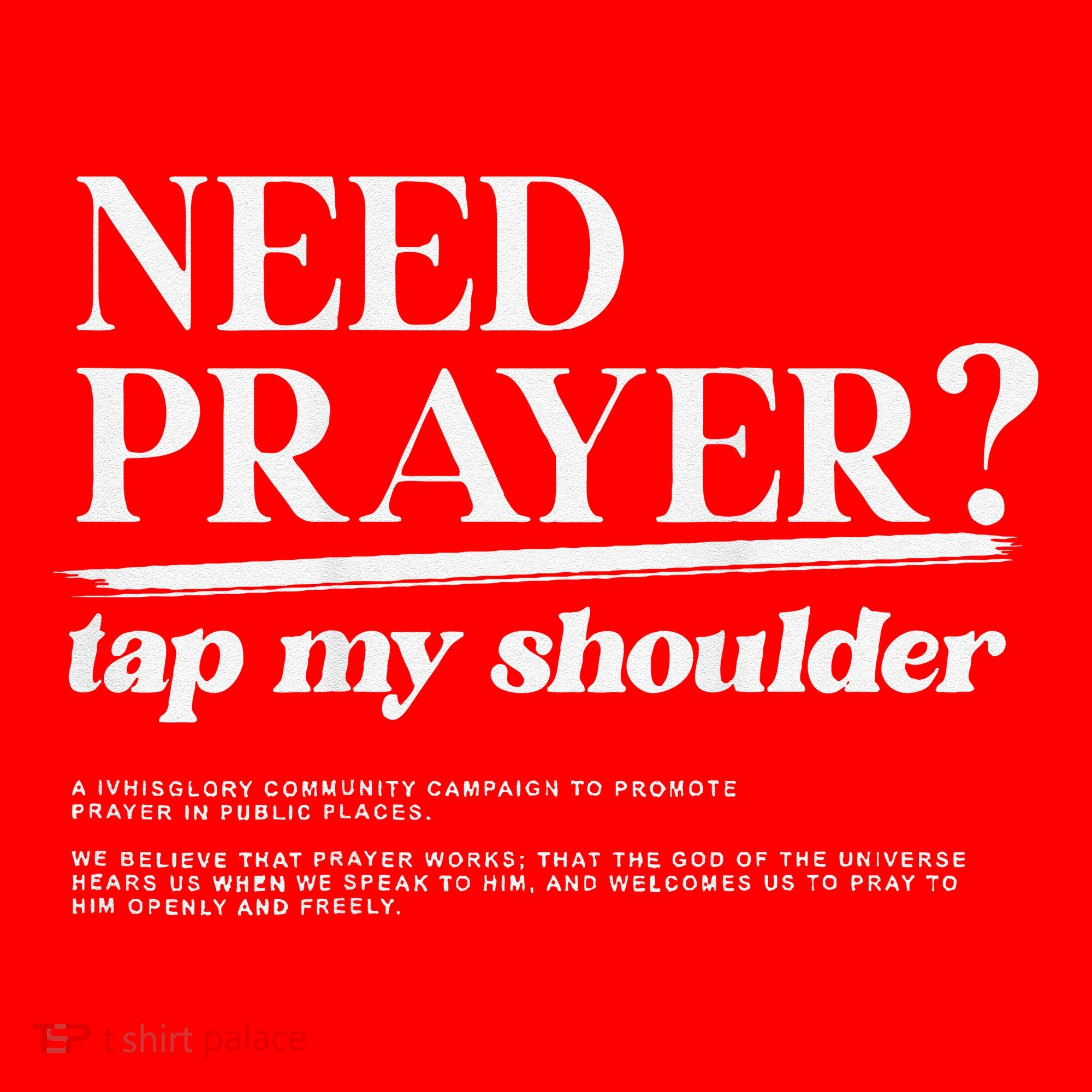 On Back Iv His Glory Need Prayer Tap My Shoulder Santa Hat