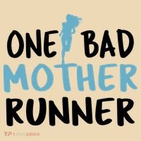 One Bad Mother Runner Mothers Day Marathon 5k Baby Bodysuit thumb 2