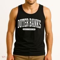 Outer Banks Meaningful Gift Cool Gift College University Style Nc Us Tank Top thumb 3