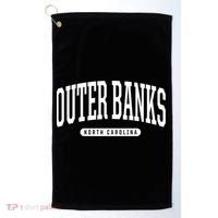 Outer Banks Meaningful Gift Cool Gift College University Style Nc Us Golf Towel thumb 0