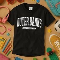 Outer Banks Meaningful Gift Cool Gift College University Style Nc Us Kids T-Shirt thumb 3