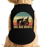 One Bad Mowfo Funny Lawn Care Grass Mowing Gardener Dad Doggie Tank thumb 0