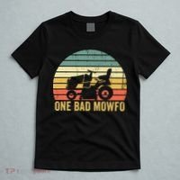 One Bad Mowfo Funny Lawn Care Grass Mowing Gardener Dad T-Shirt thumb 5