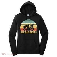 One Bad Mowfo Funny Lawn Care Grass Mowing Gardener Dad Women's Hoodie thumb 0