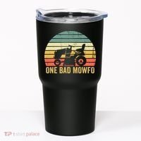 One Bad Mowfo Funny Lawn Care Grass Mowing Gardener Dad Tumbler thumb 0