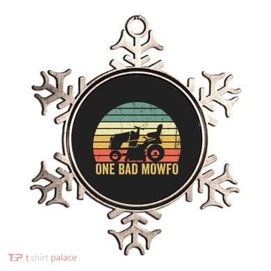 One Bad Mowfo Funny Lawn Care Grass Mowing Gardener Dad Ornament
