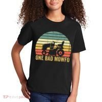 One Bad Mowfo Funny Lawn Care Grass Mowing Gardener Dad Kids T-Shirt thumb 2
