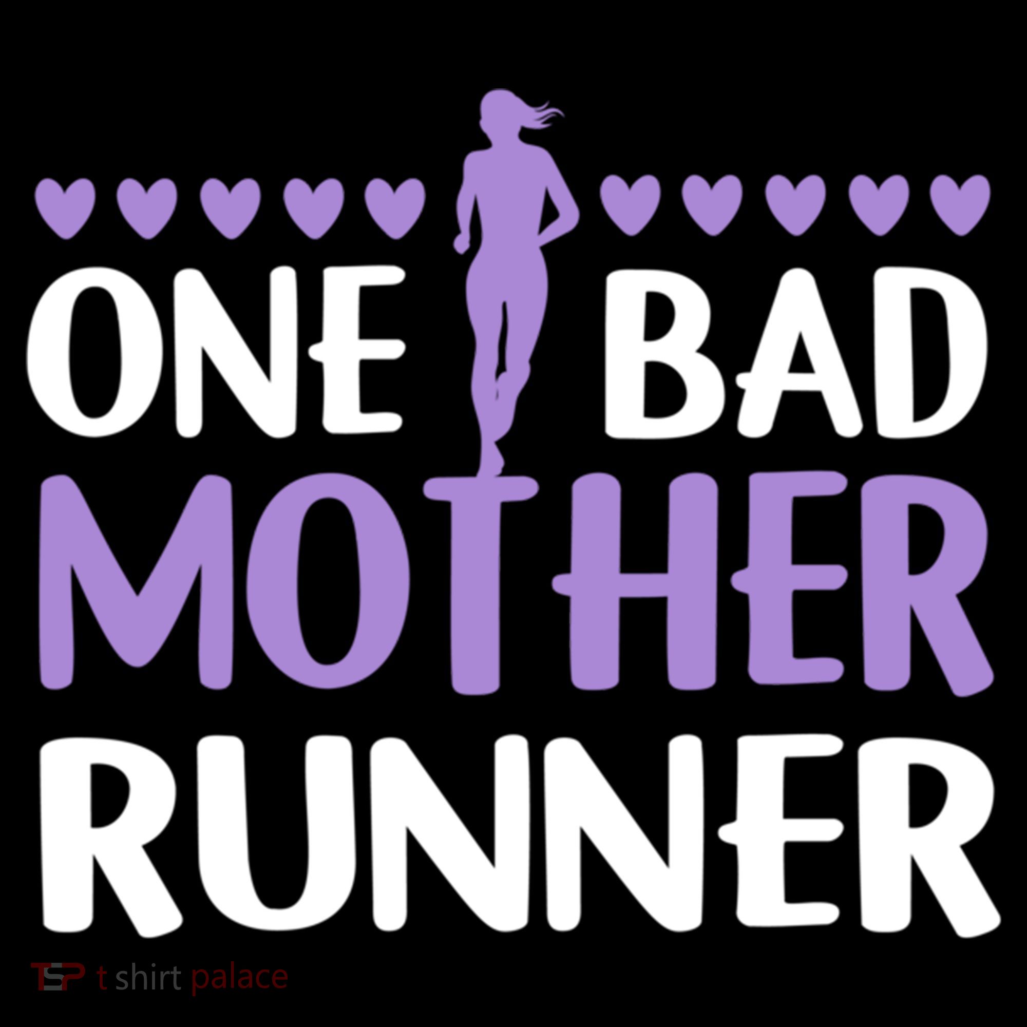 One Bad Mother Track Field Running Mom Marathon Runner Mama Gift Coffee Mug