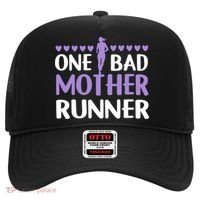 One Bad Mother Track Field Running Mom Marathon Runner Mama Gift Hat thumb 0