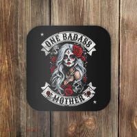 One Badass Mother Mom Stepmom Single Mom Mamma Mothers Day Coaster thumb 0
