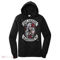 One Badass Mother Mom Stepmom Single Mom Mamma Mothers Day Women's Hoodie thumb 0