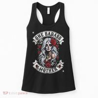 One Badass Mother Mom Stepmom Single Mom Mamma Mothers Day Women's Tank Top thumb 0