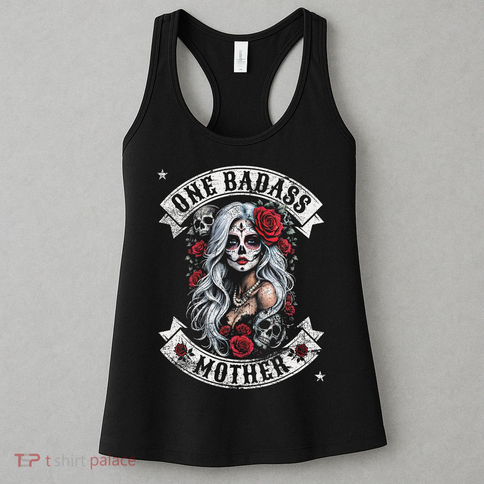 One Badass Mother Mom Stepmom Single Mom Mamma Mothers Day Women's Tank Top