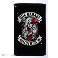One Badass Mother Mom Stepmom Single Mom Mamma Mothers Day Golf Towel thumb 0