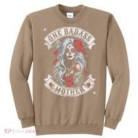One Badass Mother Mom Stepmom Single Mom Mamma Mothers Day Sweatshirt thumb 0