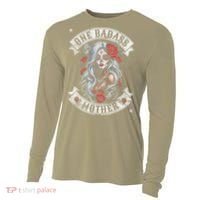 One Badass Mother Mom Stepmom Single Mom Mamma Mothers Day Cooling Performance Long Sleeve Crew thumb 0