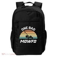 One Bad Mowfo Funny Lawn Care Mowing Gardener Father's Day Backpack thumb 0