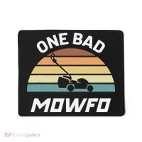 One Bad Mowfo Funny Lawn Care Mowing Gardener Father's Day Mousepad thumb 0