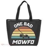 One Bad Mowfo Funny Lawn Care Mowing Gardener Father's Day Tote Bag thumb 0