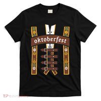 Oktoberfest Bavarian Munich Beer Lederhosen Suspenders T-Shirt thumb 0
