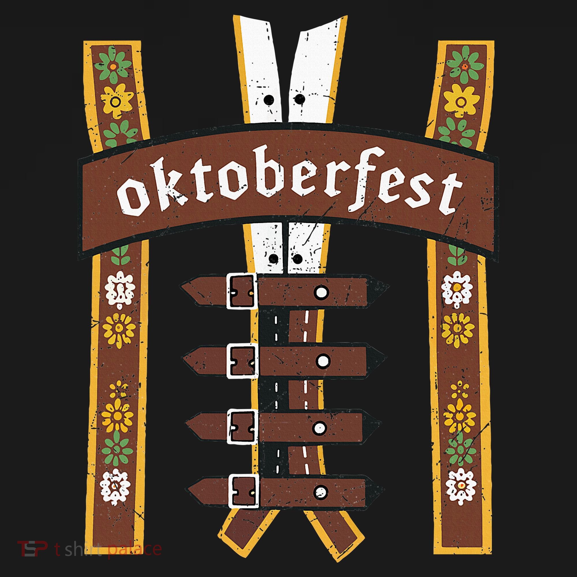 Oktoberfest Bavarian Munich Beer Lederhosen Suspenders Bucket Hat