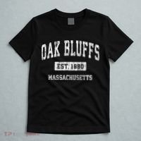 Oak Bluffs Massachusetts Ma Vintage Sports Established T-Shirt thumb 5