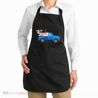 Oink Baa Moo I Am Two Farm Animals Blue Truck Birthday Boy Apron thumb 2
