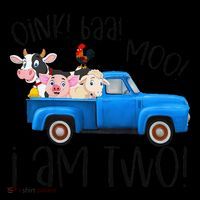 Oink Baa Moo I Am Two Farm Animals Blue Truck Birthday Boy Coffee Mug thumb 5