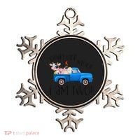 Oink Baa Moo I Am Two Farm Animals Blue Truck Birthday Boy Ornament thumb 0