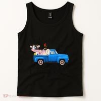 Oink Baa Moo I Am Two Farm Animals Blue Truck Birthday Boy Tank Top thumb 2