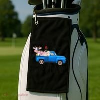 Oink Baa Moo I Am Two Farm Animals Blue Truck Birthday Boy Golf Towel thumb 2