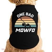 One Bad Mowfo Funny Lawn Care Mowing Gardener Father's Day Doggie Tank thumb 0