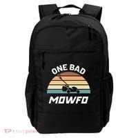 One Bad Mowfo Funny Lawn Care Mowing Gardener Father's Day Backpack thumb 0