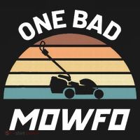 One Bad Mowfo Funny Lawn Care Mowing Gardener Father's Day Women's Hoodie thumb 2