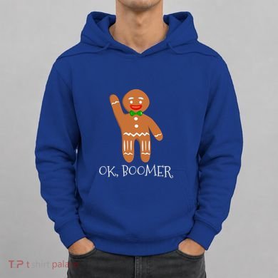 Ok Boomer Meme Millennials Gen Z Funny Xmas Gingerbread Gift Hoodie