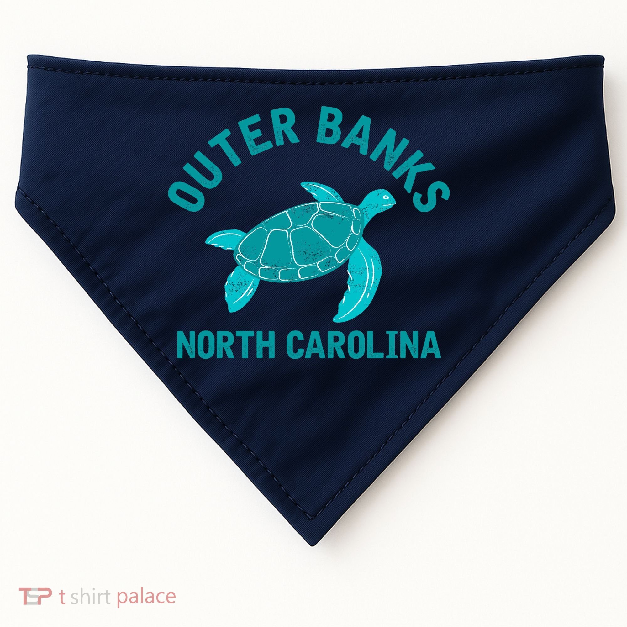 Outer Banks North Carolina NC Beach USA-Made Doggie Bandana