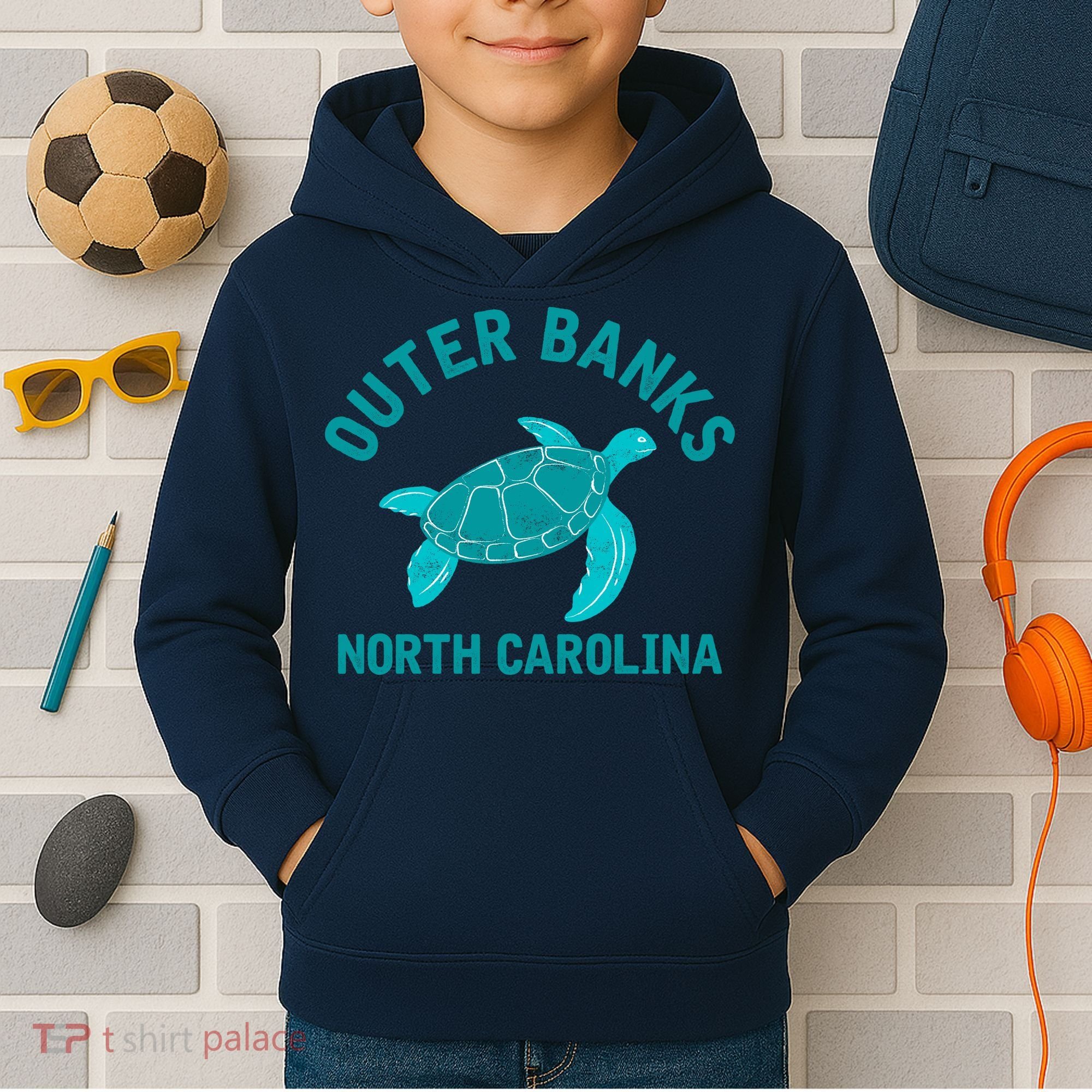 Outer Banks North Carolina NC Beach Kids Hoodie