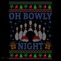 Oh Bowly Night Bowling Ugly Christmas Coffee Mug thumb 5