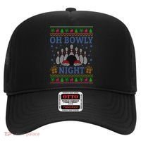 Oh Bowly Night Bowling Ugly Christmas Hat thumb 0