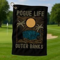 Outer Banks North Carolina NC Beach Golf Towel thumb 1