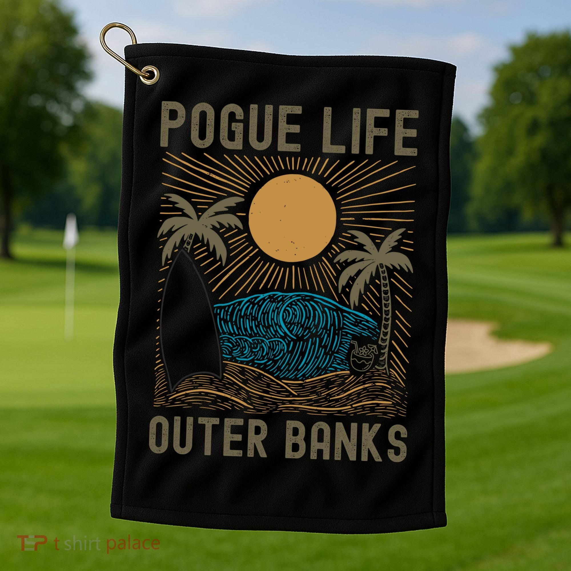 Outer Banks North Carolina NC Beach Golf Towel