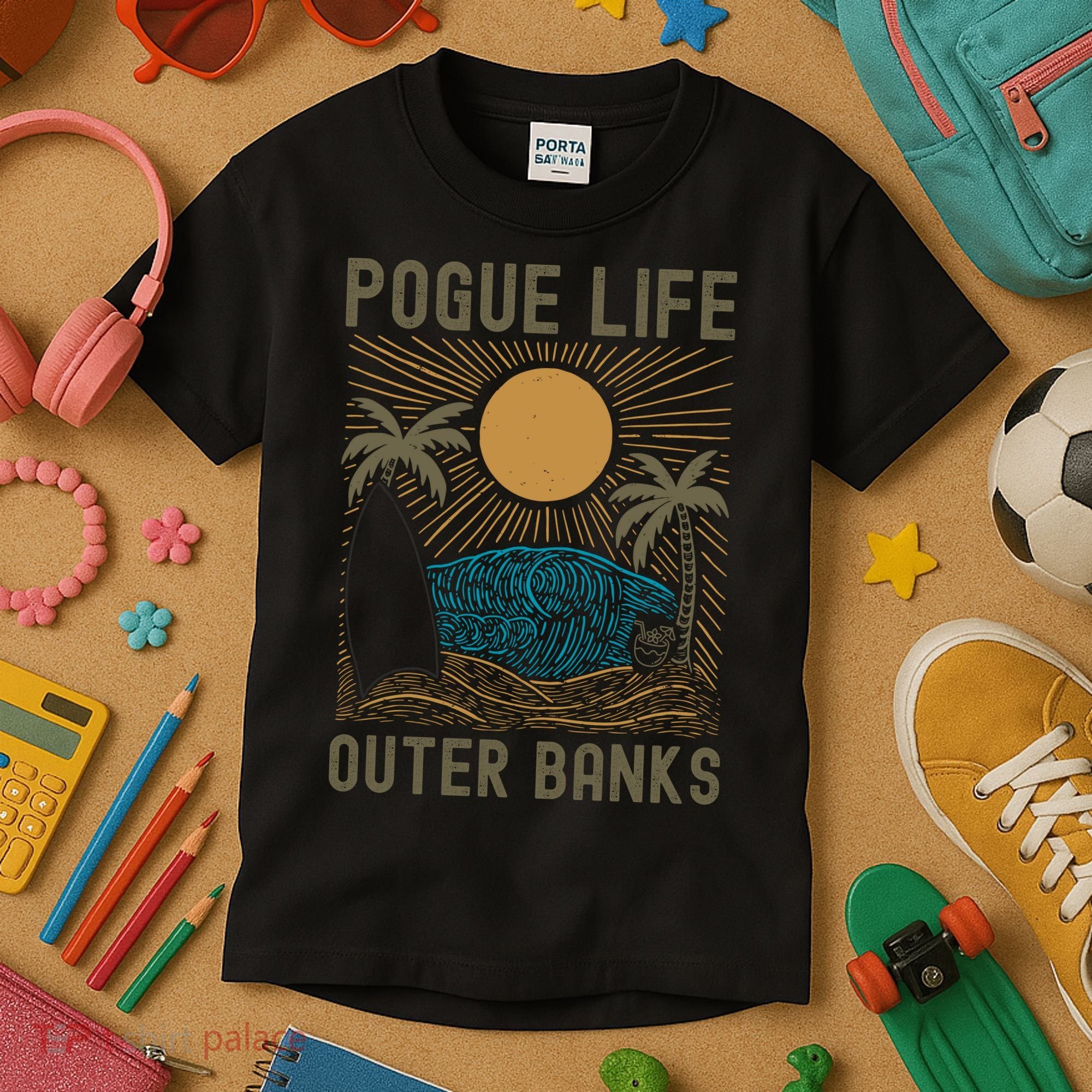 Outer Banks North Carolina NC Beach Kids T-Shirt