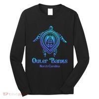 Outer Banks North Carolina Souvenir OBX NC Sea Turtle Long Sleeve Shirt thumb 0