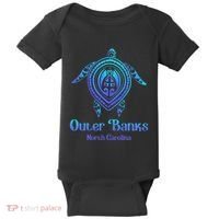 Outer Banks North Carolina Souvenir OBX NC Sea Turtle Baby Bodysuit thumb 0