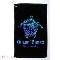 Outer Banks North Carolina Souvenir OBX NC Sea Turtle Golf Towel thumb 0