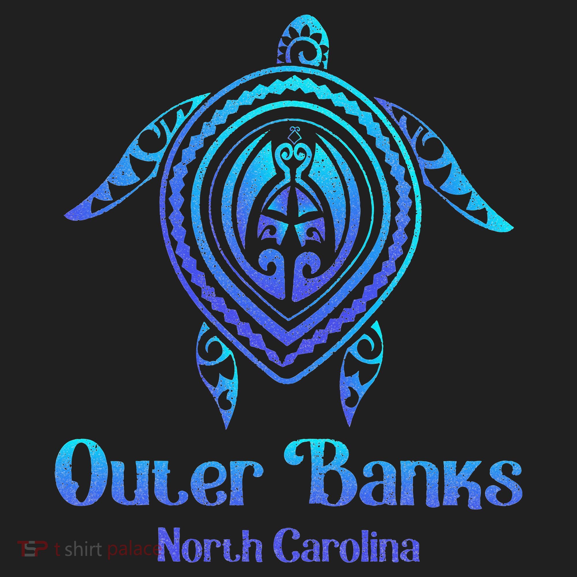 Outer Banks North Carolina Souvenir OBX NC Sea Turtle Golf Towel